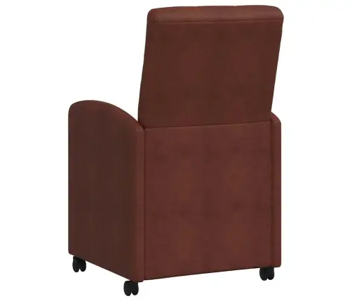 Ēdamkrēsli 2 Pcs Spīdīga Brūna 57 X 67 X 98 Cm Mākslīgā Āda Vidaxl