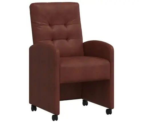 Ēdamkrēsli 2 Pcs Spīdīga Brūna 57 X 67 X 98 Cm Mākslīgā Āda Vidaxl