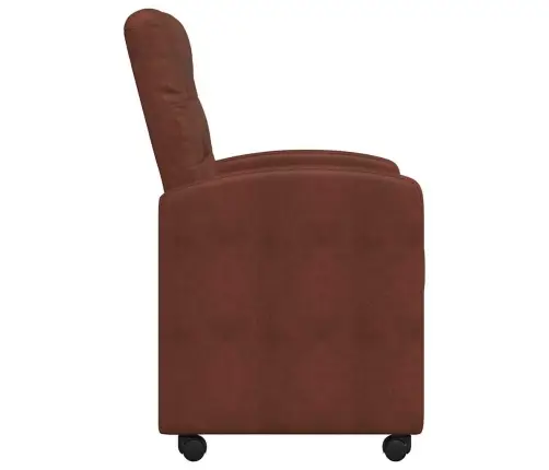 Ēdamkrēsli 2 Pcs Spīdīga Brūna 57 X 67 X 98 Cm Mākslīgā Āda Vidaxl