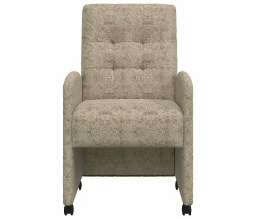 Ēdamkrēsli Ar Riteņiem 2 Pcs Gaiši Pelēka 57 X 67 X 98 Cm Vidaxl