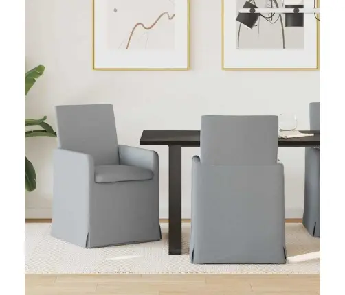 Söögitoa Toolid 2 Pcs Helehall 57 X 67 X 95 Cm Kangas