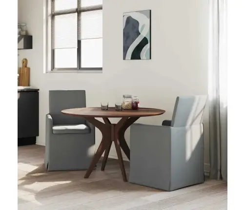 Ēdamkrēsli 2 Pcs Tumši Pelēka 57 X 67 X 95 Cm Audums Vidaxl