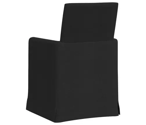 Söögitoa Toolid 2 Pcs Must 57 X 67 X 95 Cm Kangas