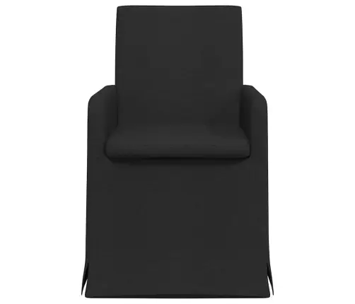 Söögitoa Toolid 2 Pcs Must 57 X 67 X 95 Cm Kangas