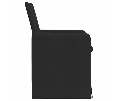 Söögitoa Toolid 2 Pcs Must 57 X 67 X 95 Cm Kangas