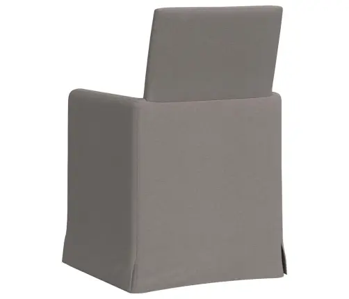 Söögitoa Toolid 2 Pcs Pruunikashall 57 X 67 X 95 Cm Kangas