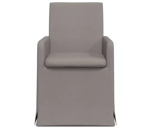 Söögitoa Toolid 2 Pcs Pruunikashall 57 X 67 X 95 Cm Kangas