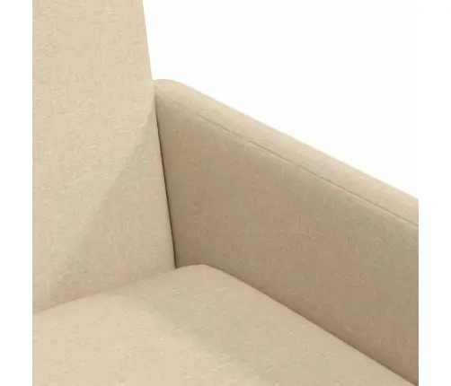 Ēdamkrēsli 2 Pcs Krēmkrāsa 57 X 67 X 95 Cm Audums Vidaxl