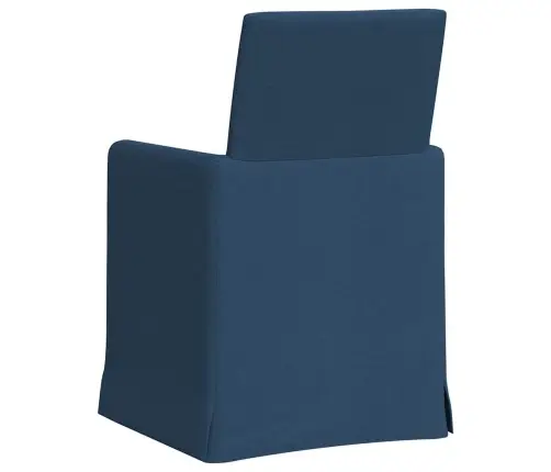 Ēdamkrēsli 2 Pcs Zila 57 X 67 X 95 Cm Audums Vidaxl