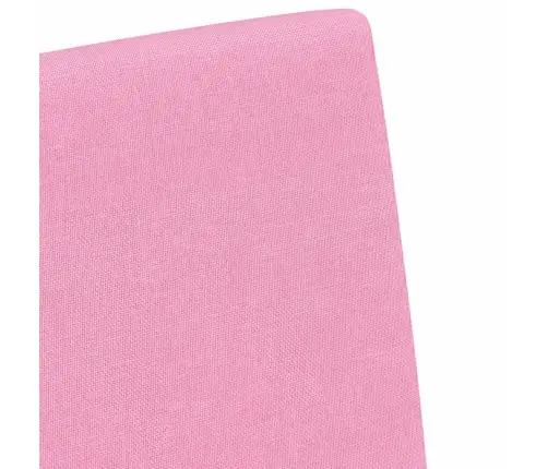 Valgomojo Kėdės 2 Pcs Rožinė 57 X 67 X 95 Cm Audinys