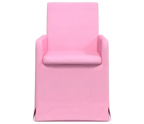 Valgomojo Kėdės 2 Pcs Rožinė 57 X 67 X 95 Cm Audinys