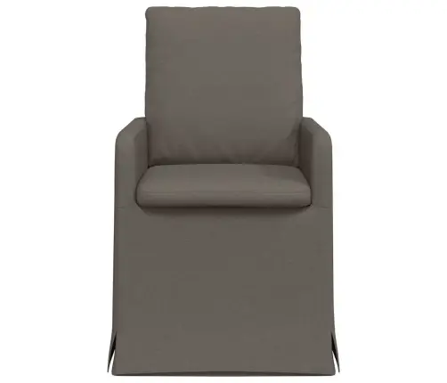 Ēdamkrēsli 2 Pcs Gaiši Pelēka 57 X 67 X 98 Cm Lins Vidaxl