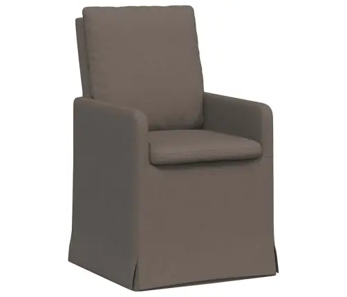 Ēdamkrēsli 2 Pcs Gaiši Pelēka 57 X 67 X 98 Cm Lins Vidaxl