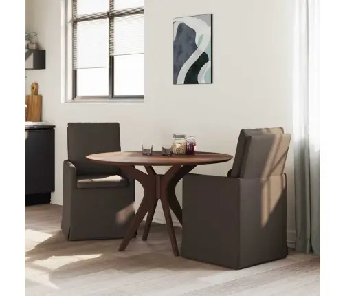 Ēdamkrēsli 2 Pcs Tumši Pelēka 57 X 67 X 98 Cm Lins Vidaxl