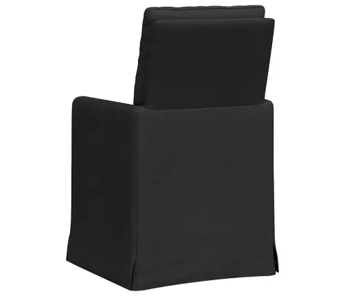 Söögitoa Toolid 2 Pcs Must 57 X 67 X 98 Cm Kangas