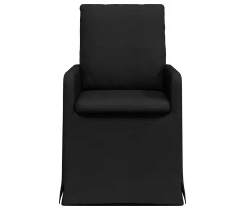 Söögitoa Toolid 2 Pcs Must 57 X 67 X 98 Cm Kangas