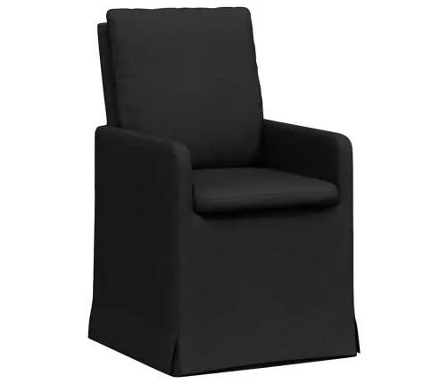 Söögitoa Toolid 2 Pcs Must 57 X 67 X 98 Cm Kangas