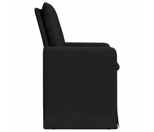 Söögitoa Toolid 2 Pcs Must 57 X 67 X 98 Cm Kangas