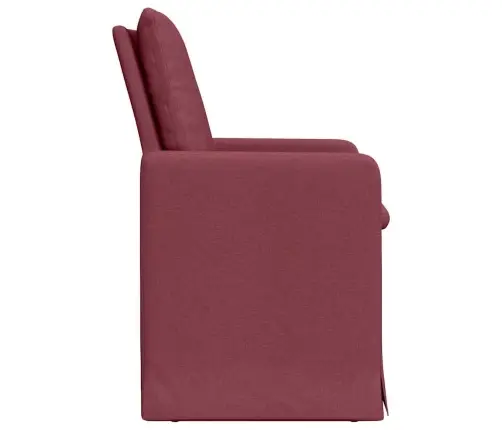 Söögitoa Toolid 2 Pcs Veinipunane 57 X 67 X 98 Cm Kangas