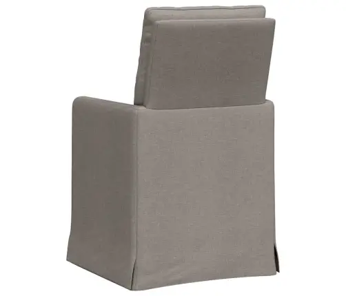 Ēdamkrēsli 2 Pcs Pelēkbrūna 57 X 67 X 98 Cm Audums Vidaxl