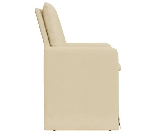 Valgomojo Kėdės 2 Pcs Kreminė 57 X 67 X 98 Cm Audinys