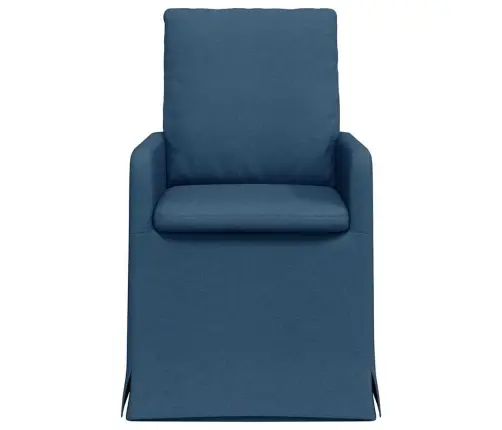 Söögitoa Toolid 2 Pcs Sinine 57 X 67 X 98 Cm Kangas