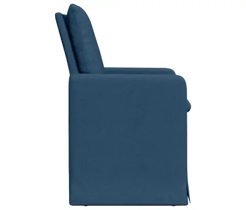 Söögitoa Toolid 2 Pcs Sinine 57 X 67 X 98 Cm Kangas