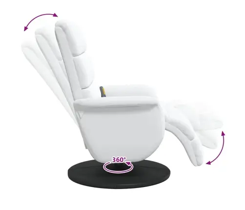 Lamamistool Valge 98 X 71 X 106 Cm Pu