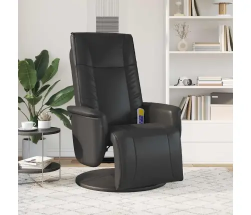 Pöörlev Massaažire Cliner Must 71 X 90 X 105 Cm Kunstnahk