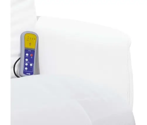 Masāžas Atzveltnes Krēsls Balts 71 X 90 X 105 Cm Pvc Vidaxl