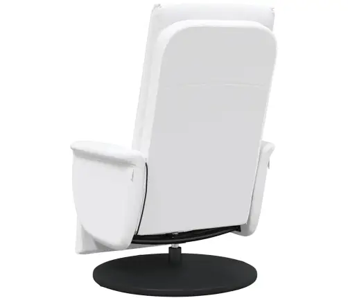 Masāžas Atzveltnes Krēsls Balts 71 X 90 X 105 Cm Pvc Vidaxl