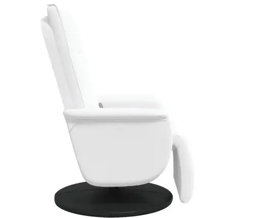 Masāžas Atzveltnes Krēsls Balts 71 X 90 X 105 Cm Pvc Vidaxl