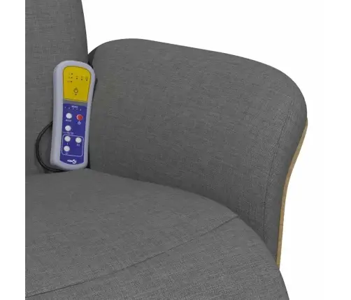 Masažinis Atlošiamasis Krėslas Tamsiai Pilka 79 X 87 X 104,5 Cm