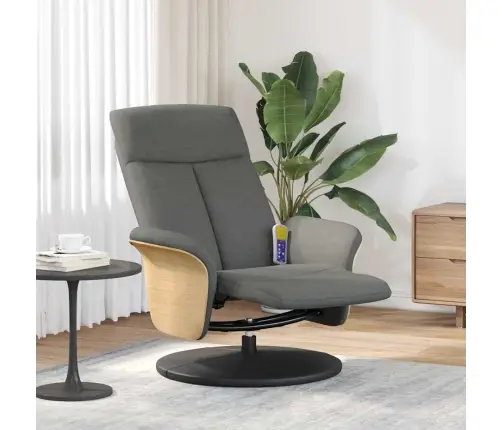 Masažinis Atlošiamasis Krėslas Tamsiai Pilka 79 X 87 X 104,5 Cm