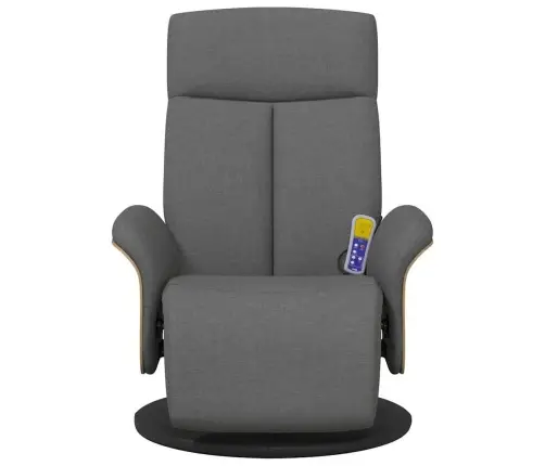 Masažinis Atlošiamasis Krėslas Tamsiai Pilka 79 X 87 X 104,5 Cm