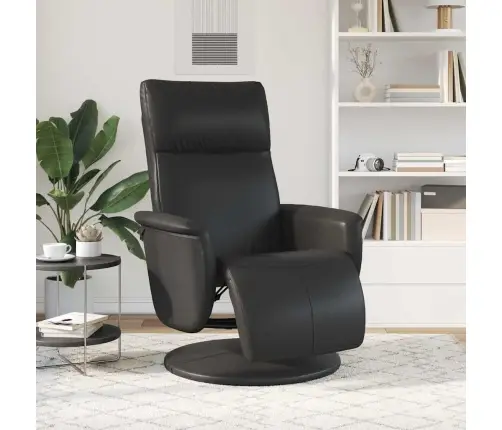 Masāžas Atzveltnes Krēsls Melna 71 X 90 X 105 Cm Mākslīgā Āda Vidaxl