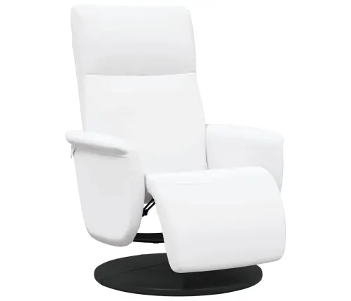 Masāžas Atzveltnes Krēsls Balts 71 X 90 X 105 Cm Mākslīgā Āda Vidaxl