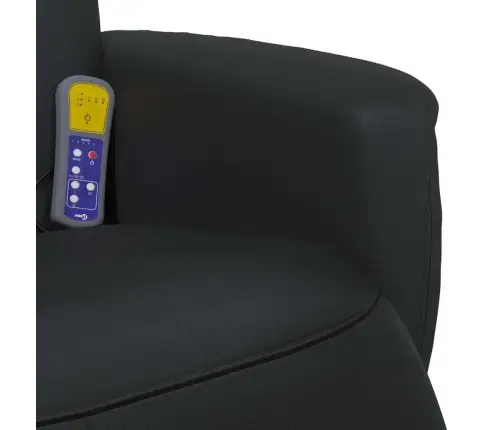 Masāžas Atzveltnes Krēsls Melna 71 X 90 X 105 Cm Mākslīgā Āda Vidaxl