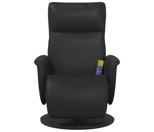 Masāžas Atzveltnes Krēsls Melna 71 X 90 X 105 Cm Mākslīgā Āda Vidaxl