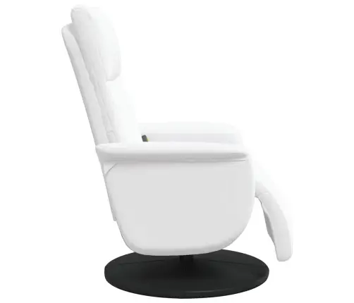 Masāžas Atzveltnes Krēsls Balts 71 X 90 X 105 Cm Mākslīgā Āda Vidaxl