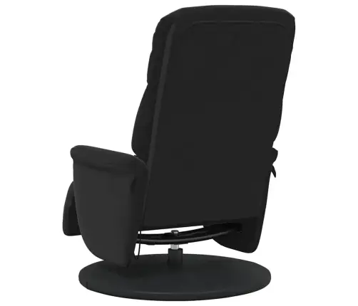 Masāžas Atzveltnes Krēsls Melna 91 X 71 X 105.5 Cm Samts Vidaxl