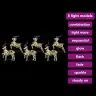 Led Ziemeļbrieži 6 Pcs Daudzkrāsains 64 X 42 X 15 Cm Pet Vidaxl