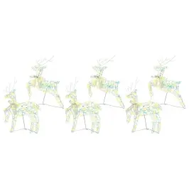 Led Ziemeļbrieži Su 180 Led 6 Pcs Daudzkrāsains Pet Vidaxl
