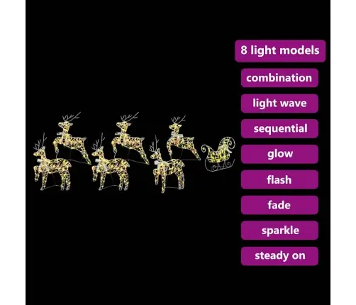 Led Elniai Su 40 Led 7 Pcs Daugiaspalvis Pet