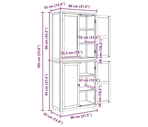 Uzglabāšanas Mēbeļu Komplekts Ar Durvīm Brūna Inženierijas Koks Vidaxl