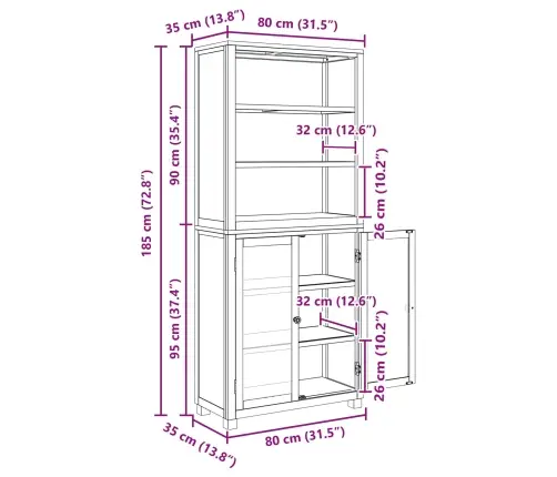 Uzglabāšanas Mēbeļu Komplekts Ar Durvīm Brūna Inženierijas Koks Vidaxl