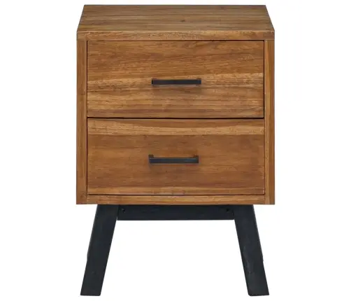 Naktsgaldiņš Brūna 40 X 35 X 55 Cm Ciets Tekša Koks Vidaxl