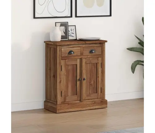 Skapītis Ar Atvilktni Brūna 65 X 30 X 75 Cm Ciets Tekša Koks Vidaxl