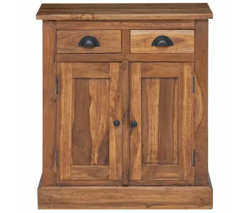 Skapītis Ar Atvilktni Brūna 65 X 30 X 75 Cm Ciets Tekša Koks Vidaxl