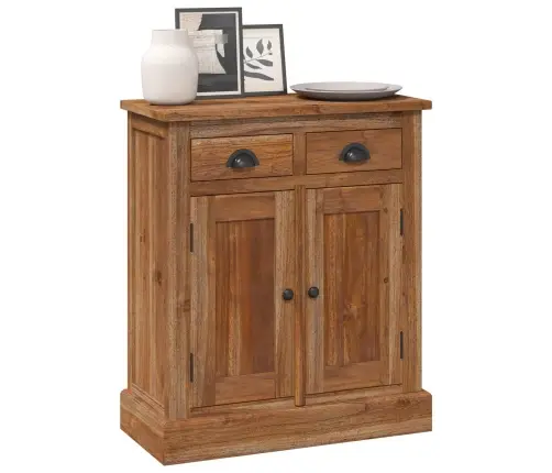 Skapītis Ar Atvilktni Brūna 65 X 30 X 75 Cm Ciets Tekša Koks Vidaxl